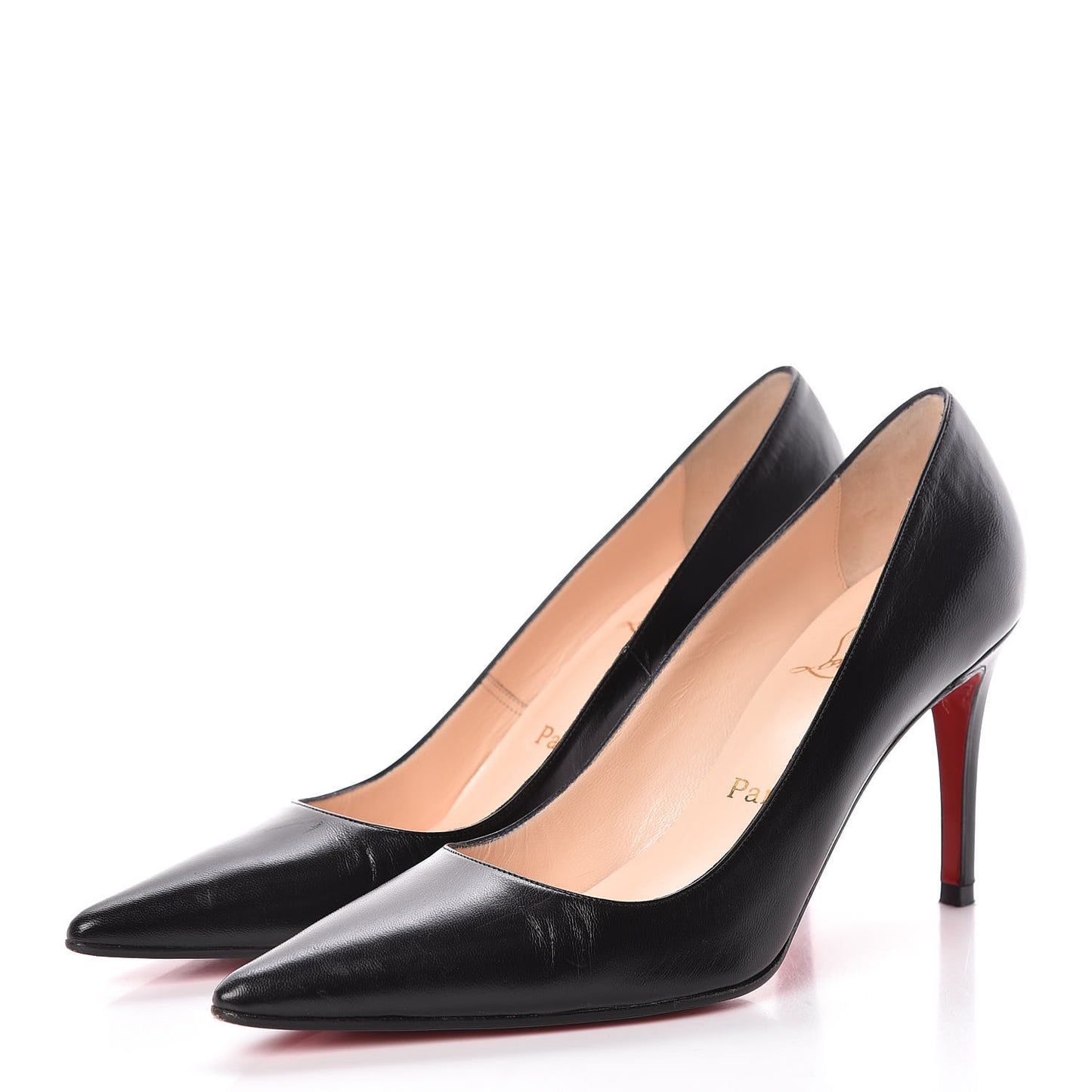 Shiny Nappa 85 Pumps 37.5 Black