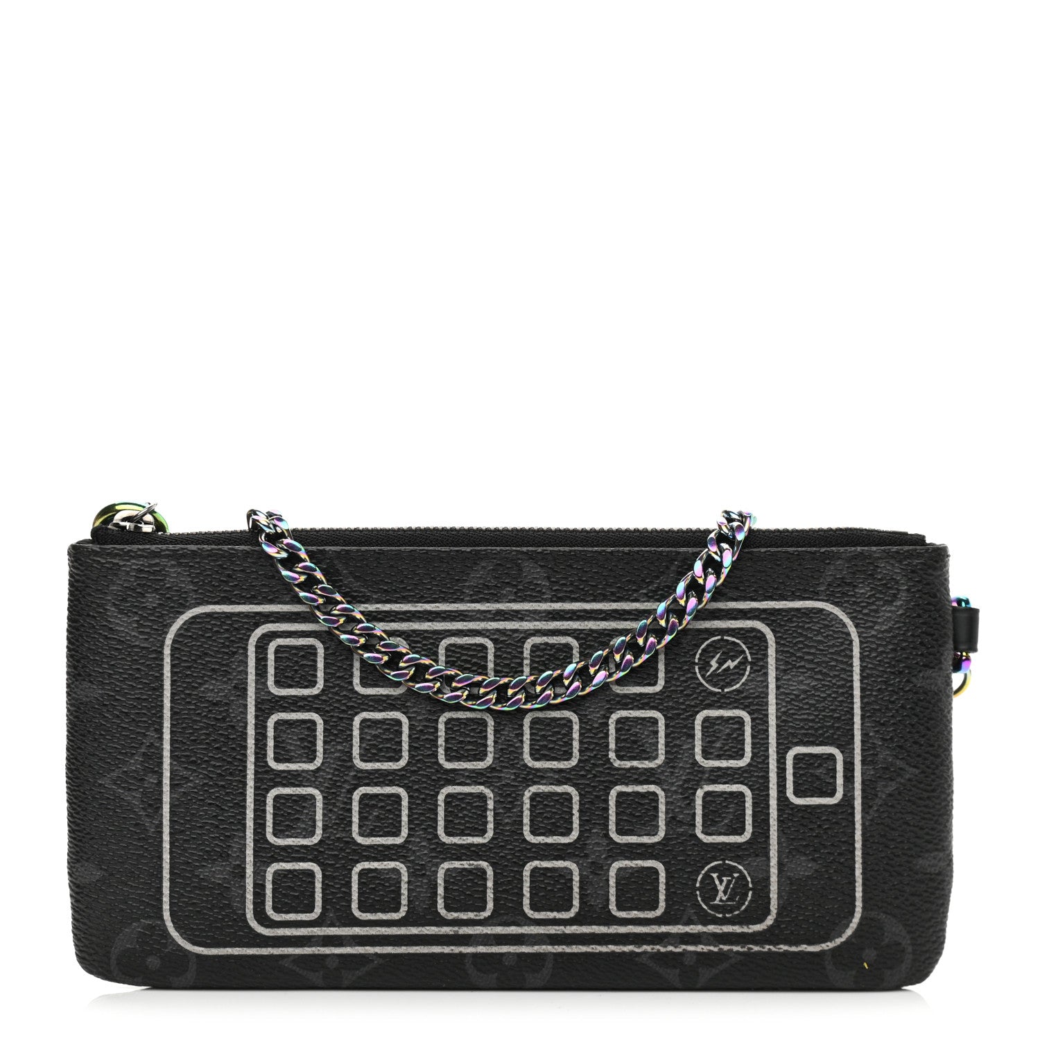 Louis Vuitton Monogram Eclipse Flash Fragment IPhone Pouch 1 of 9
