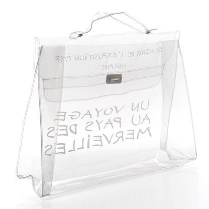 Hermes Vinyl Souvenir De L'Exposition Kelly Transparent 2 of 4