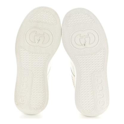 Gucci Calfskin GG Tennis Embossed Perforated Womens Platform 55mm Sneakers 37 Great White 6 of 11