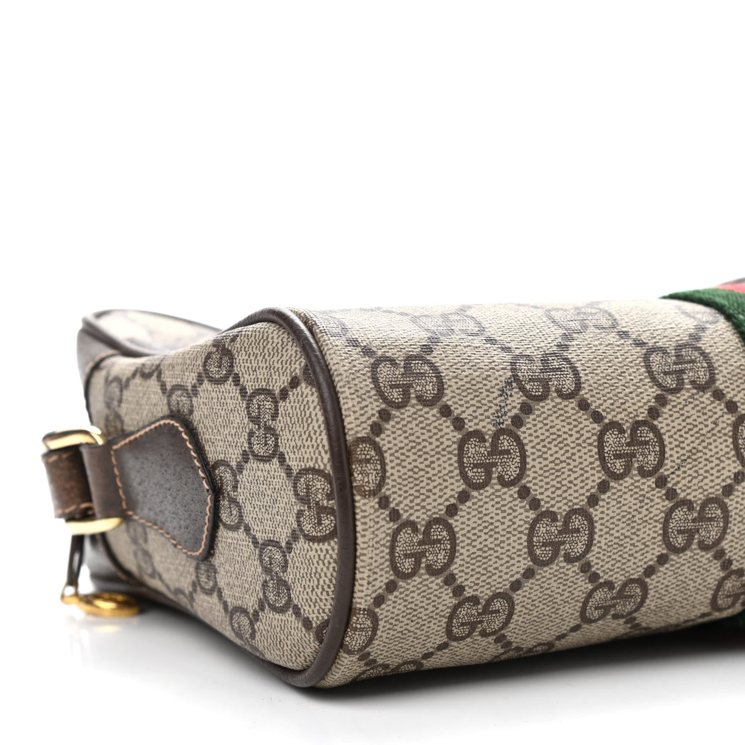 Gucci GG Supreme Monogram Web Crossbody Bag Brown 8 of 11
