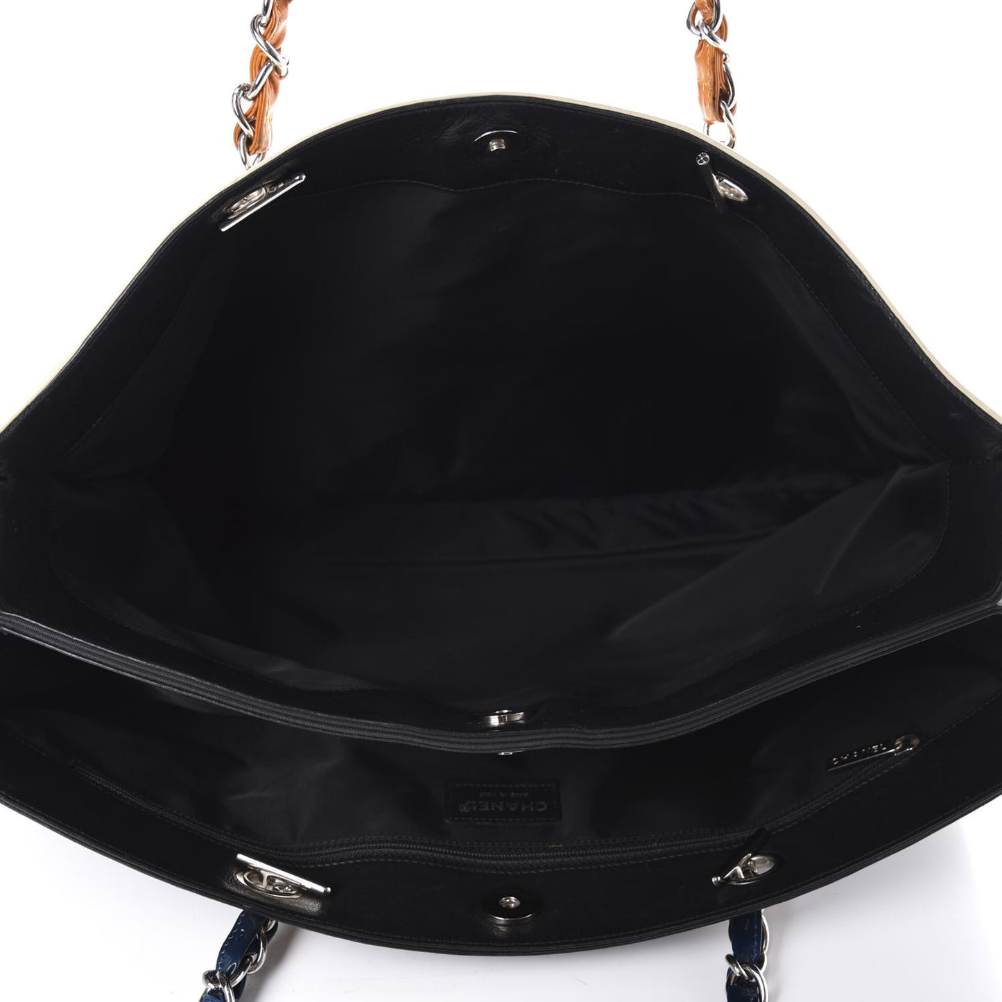 Calfskin N°5 Star Tote Black Orange
