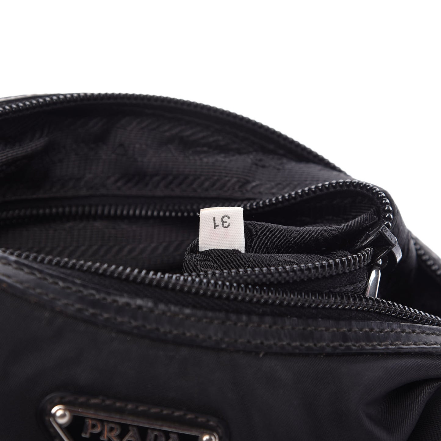 Tessuto Nylon Vela Robot Triangle Hobo Black