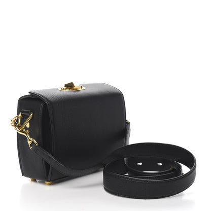 Alexander McQueen Silky Amish Grain Calfskin Box Shoulder Bag 19 Black 2 of 8