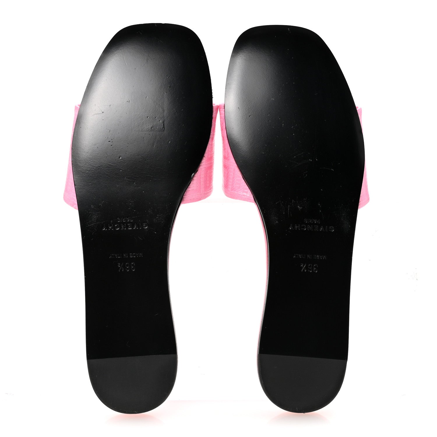 Givenchy Coated Canvas Logo 4G Embossed Flat Sandals 36.5 Pink 6 of 9