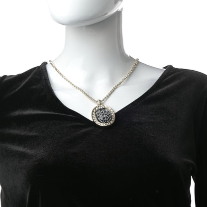 Chanel Crystal CC Long Necklace Black Gold 2 of 7