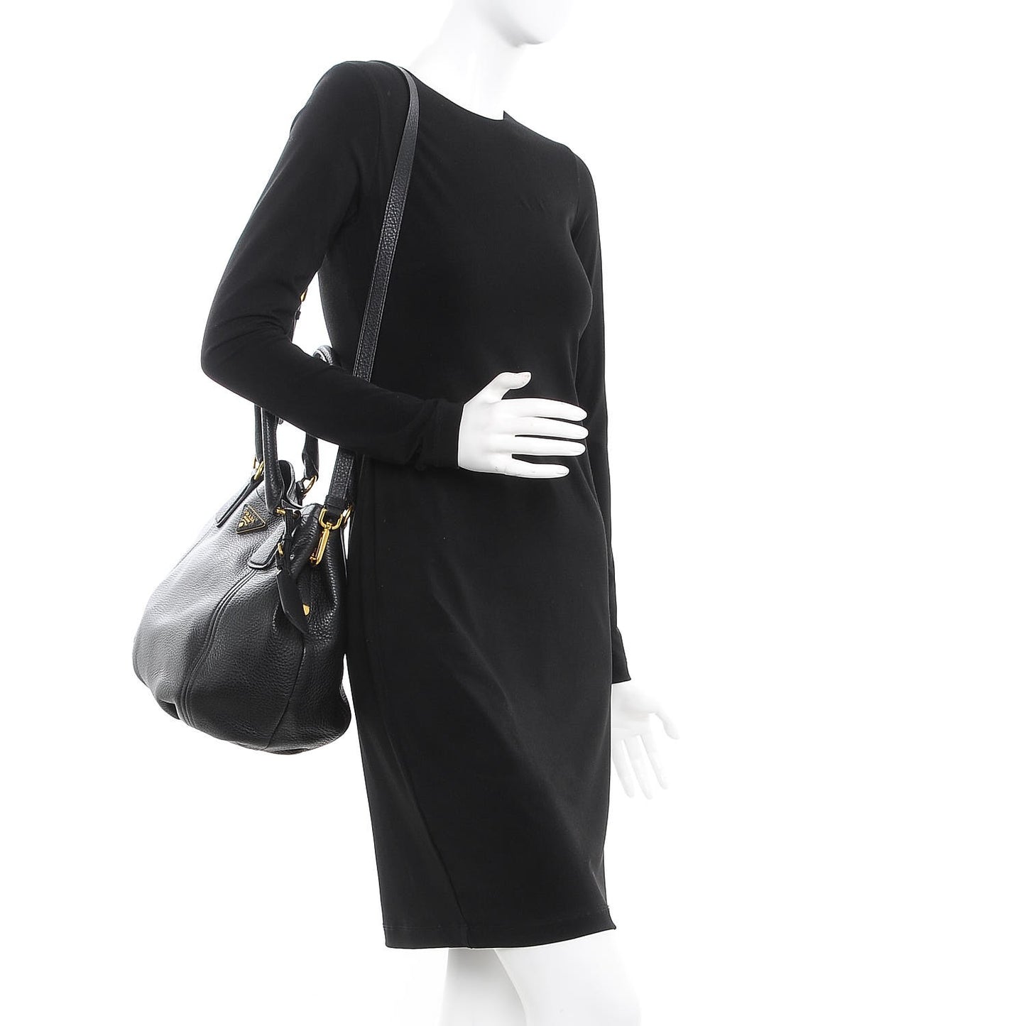 Vitello Daino Tote Nero Black