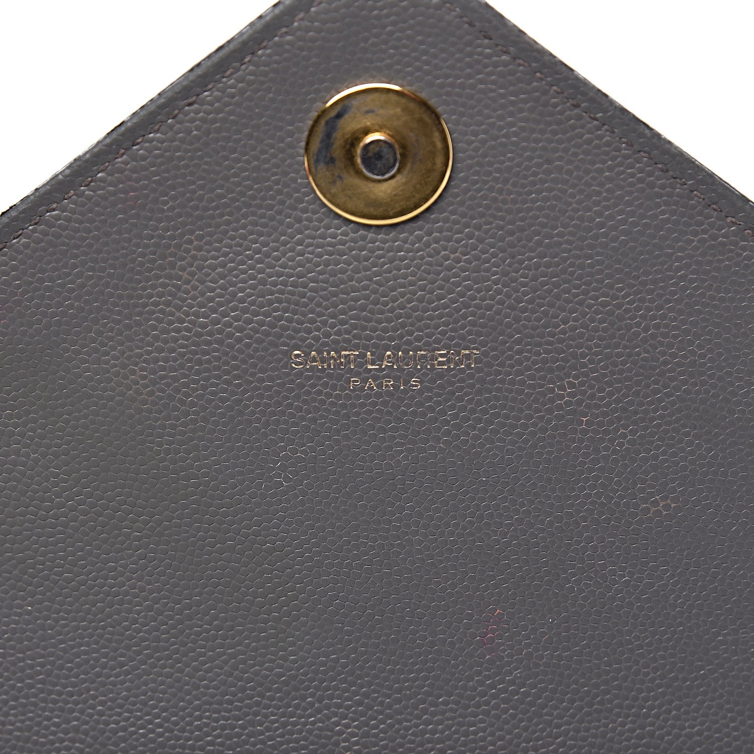 Saint Laurent Grain De Poudre Matelasse Chevron Large Monogram Satchel Earth 6 of 18