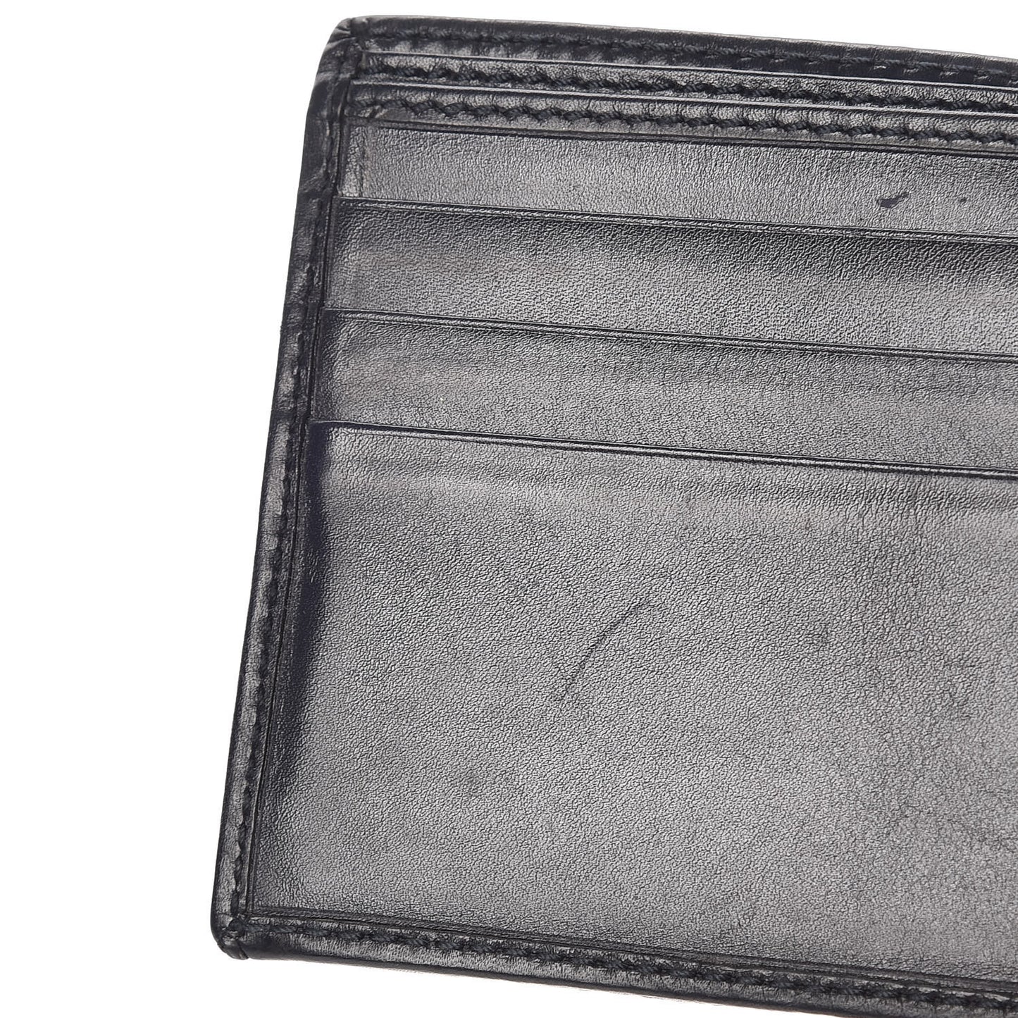 Imprime Monogram Bi-Fold Wallet Navy