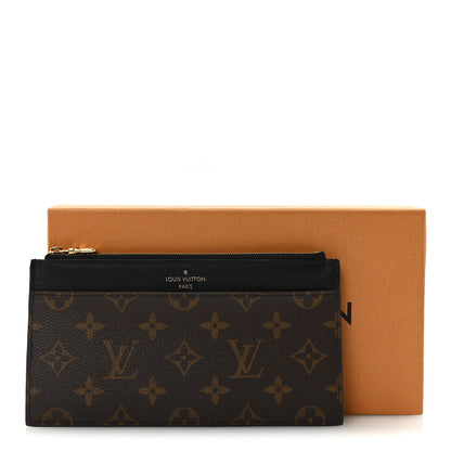 Louis Vuitton Monogram Slim Purse Black 7 of 7