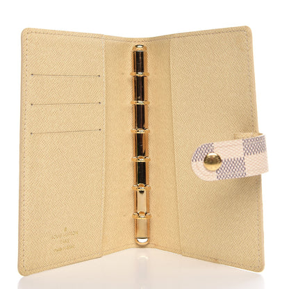 Louis Vuitton Damier Azur Patch Small Ring Agenda Cover 5 of 7