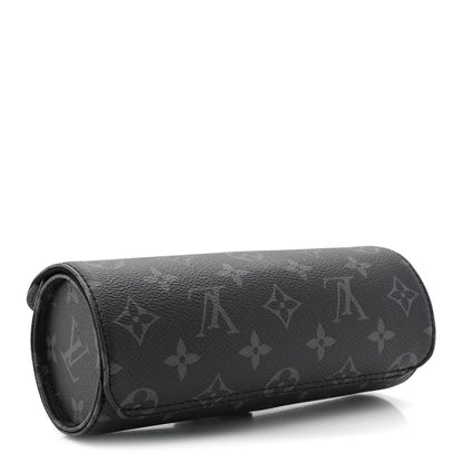 Louis Vuitton Monogram Eclipse 3 Watch Travel Case 3 of 10