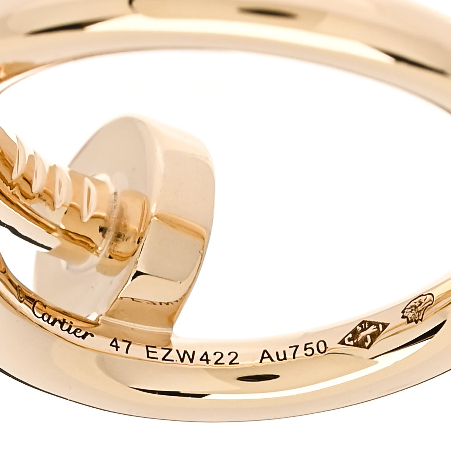 Cartier 18K Yellow Gold Juste Un Clou Ring 47 4 4 of 5