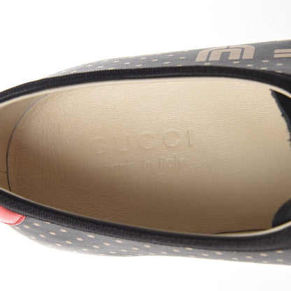 Gucci X SEGA Calfskin GUCCY Stars Mens Falacer Sneakers 9 Black 7 of 10