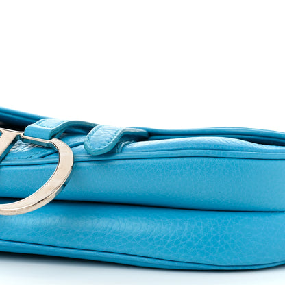 Christian Dior Calfskin Saddle Bag Turquoise 10 of 10