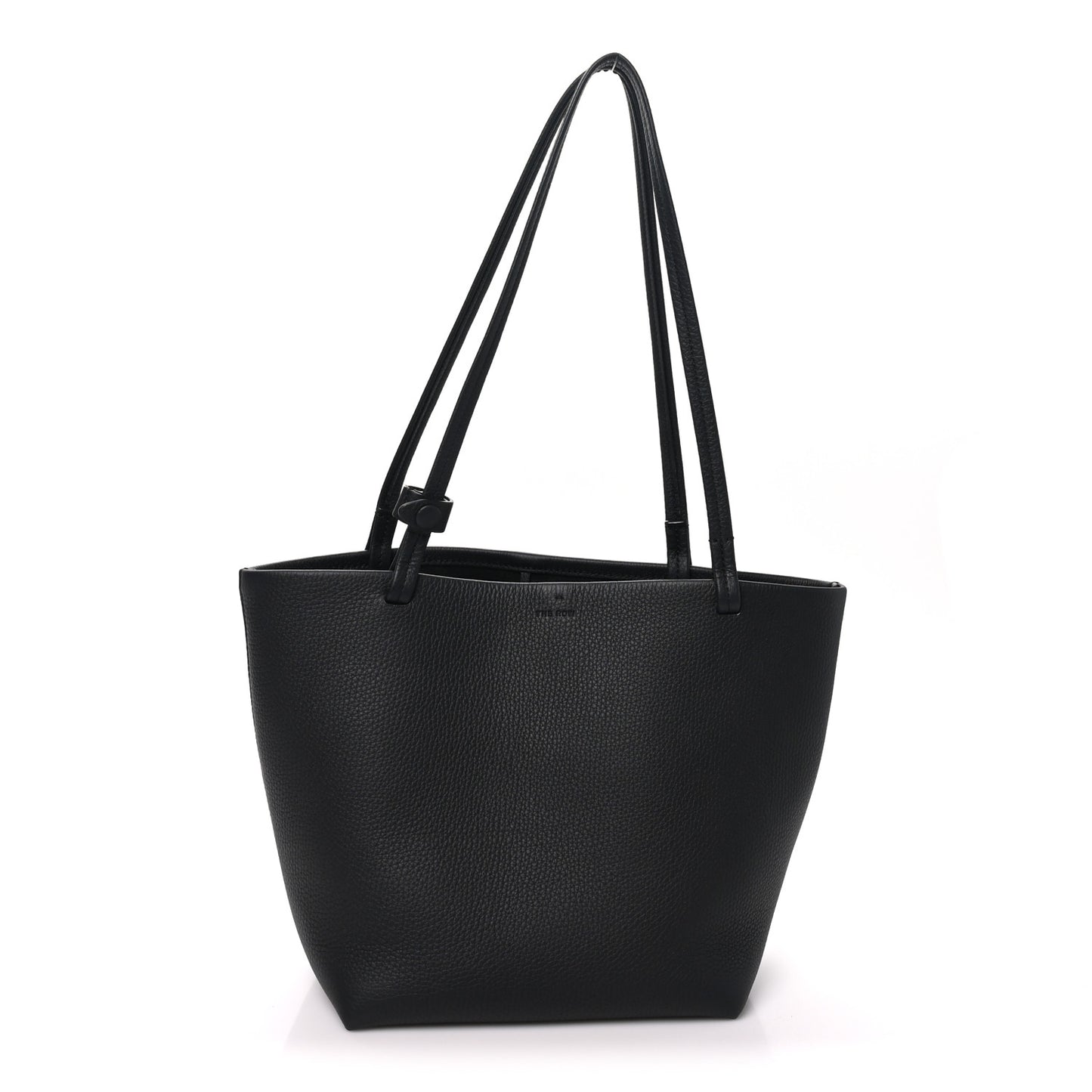 Grained Calfskin Medium Park Tote Black