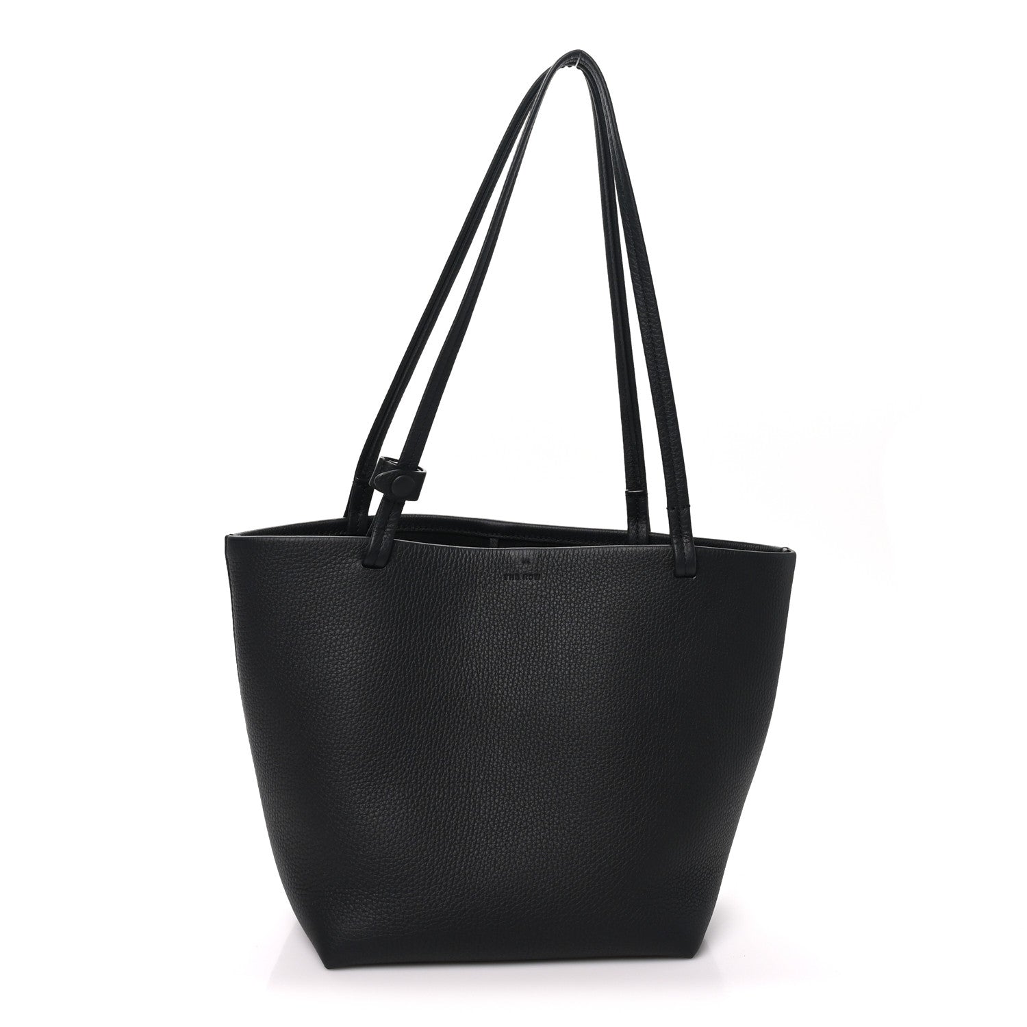 The Row Grained Calfskin Medium Park Tote Black 1 of 9