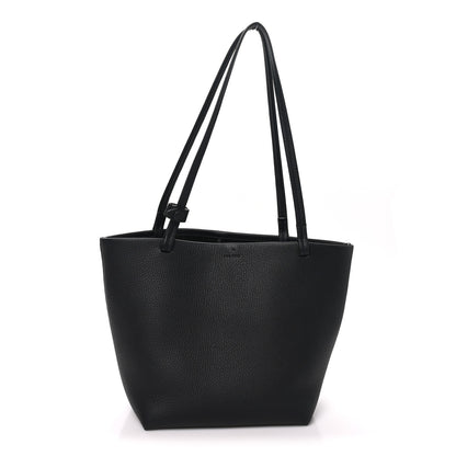 The Row Grained Calfskin Medium Park Tote Black 1 of 9