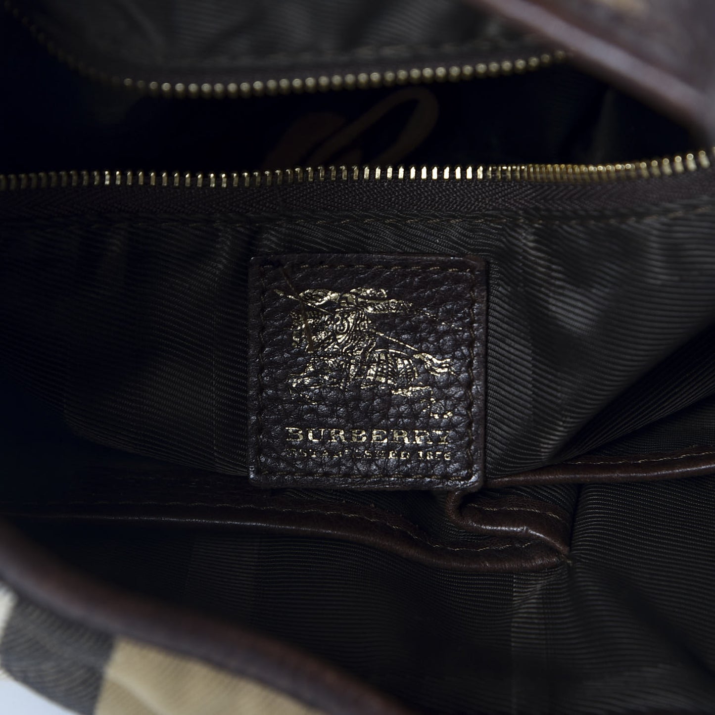 House Check Quilted Brook Hobo Chocolate