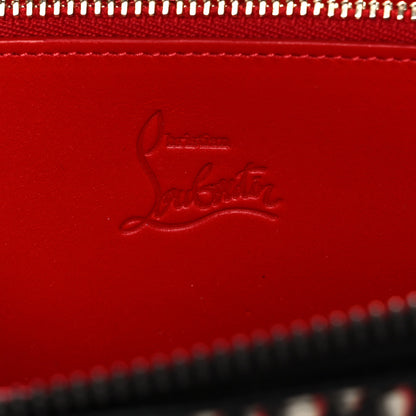Christian Louboutin Calfskin Panettone Zip Around Wallet Black Multicolor 6 of 11