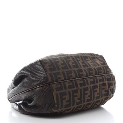 Fendi Zucca Nappa Nuvolata Vitello Tortuga Small Spy Tobacco Moro 4 of 11