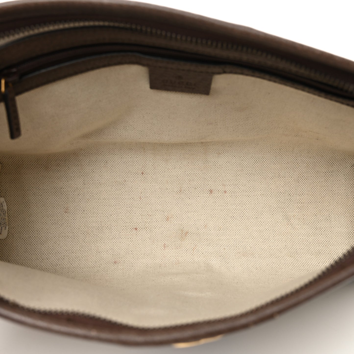 GG Supreme Monogram Web Ophidia GG Toiletry Case Beige New Acero