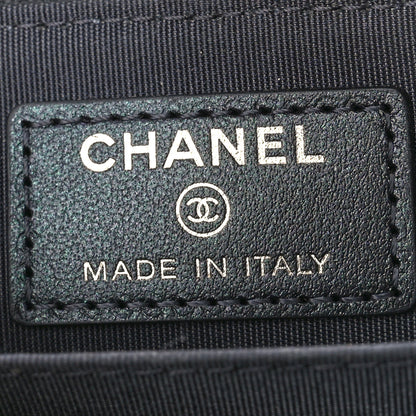 Chanel Iridescent Caviar Quilted Zip Coin Purse Black 6 of 10