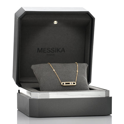 Messika 18K Yellow Gold Diamond Baby Move Necklace 5 of 5