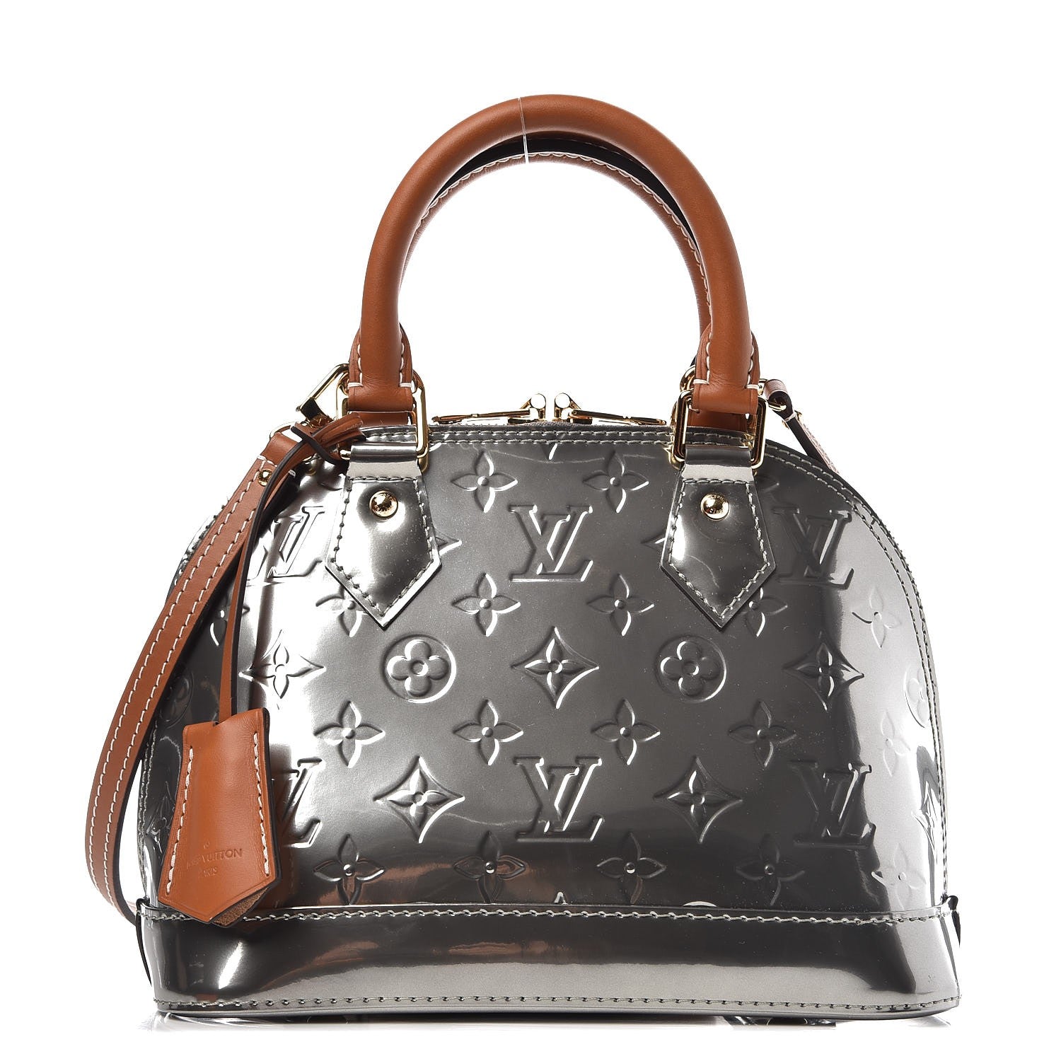 Louis Vuitton Vernis Alma BB Gris Metal 1 of 8