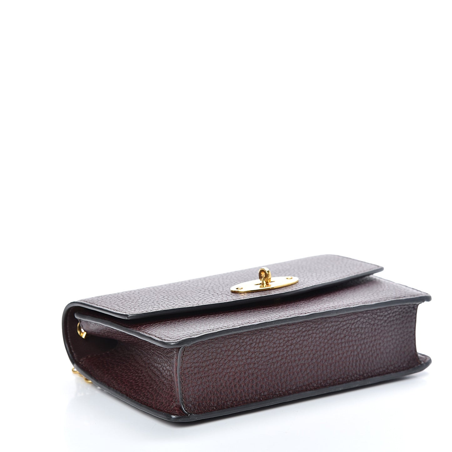Natural Grained Calfskin Small Darley Satchel Oxblood