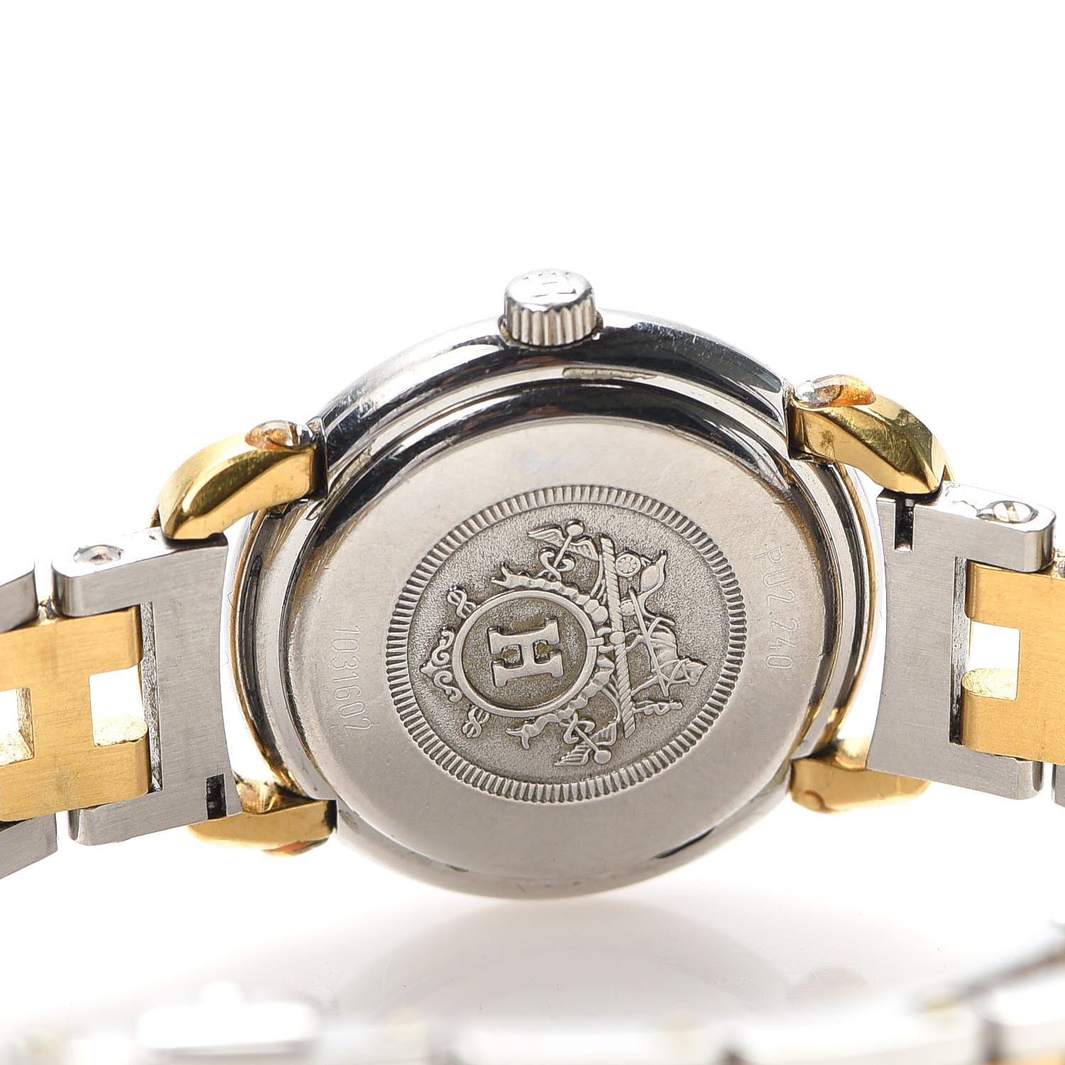 Hermes Stainless Steel 25mm Pullman Quartz Watch White 5 of 6