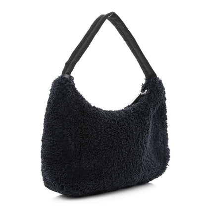 Prada Terry Cloth Mini Re-Edition 2000 Bag Black White 3 of 10