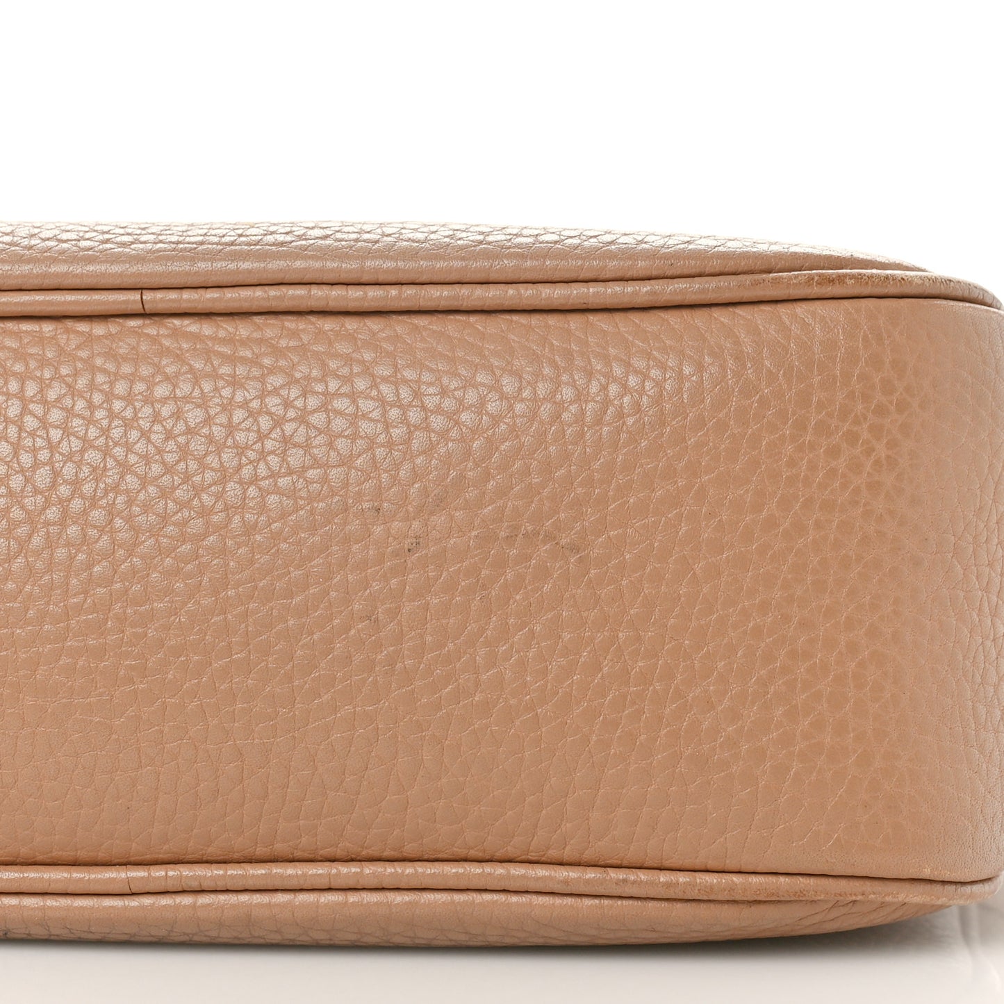 Pebbled Calfskin Small Soho Disco Bag Camelia
