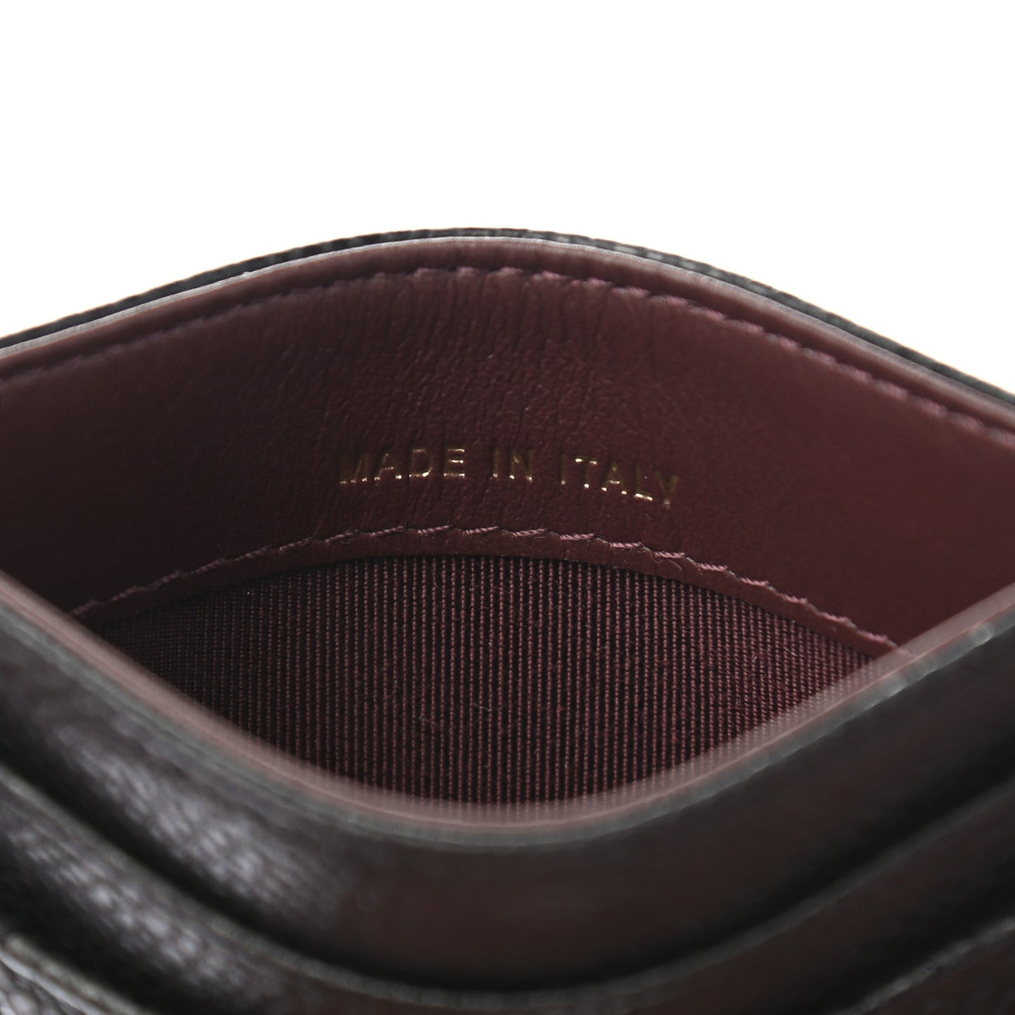 Caviar Quilted Card Holder Black
