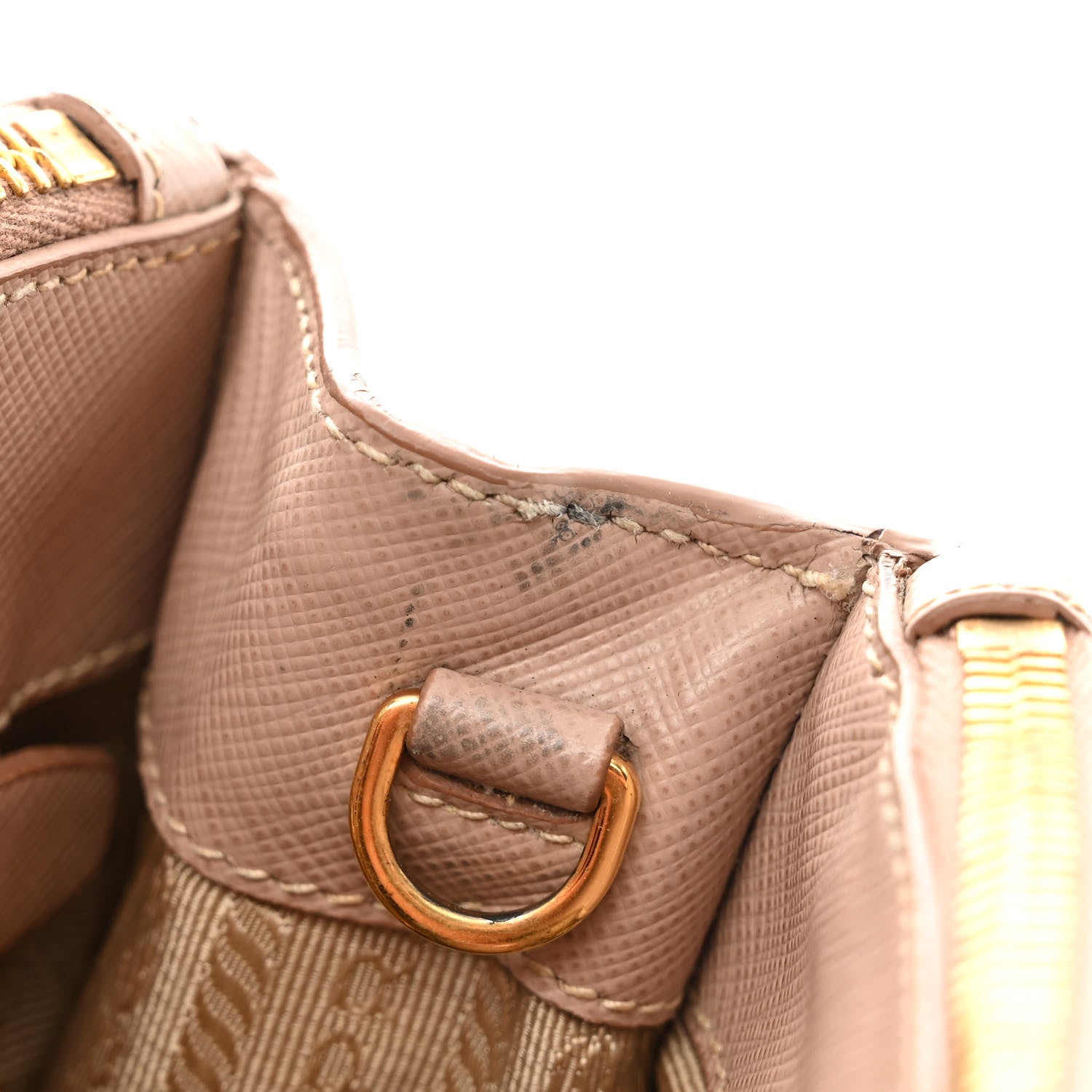 Prada Saffiano Mini Galleria Double Zip Tote Cammeo 15 of 16