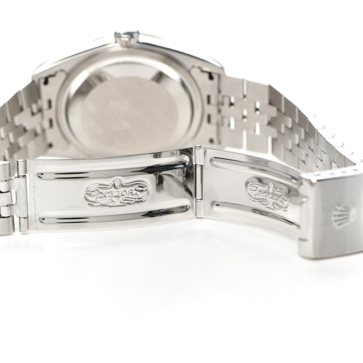 Stainless Steel 18K White Gold 36mm Oyster Perpetual Datejust Watch Silver Roman 16234