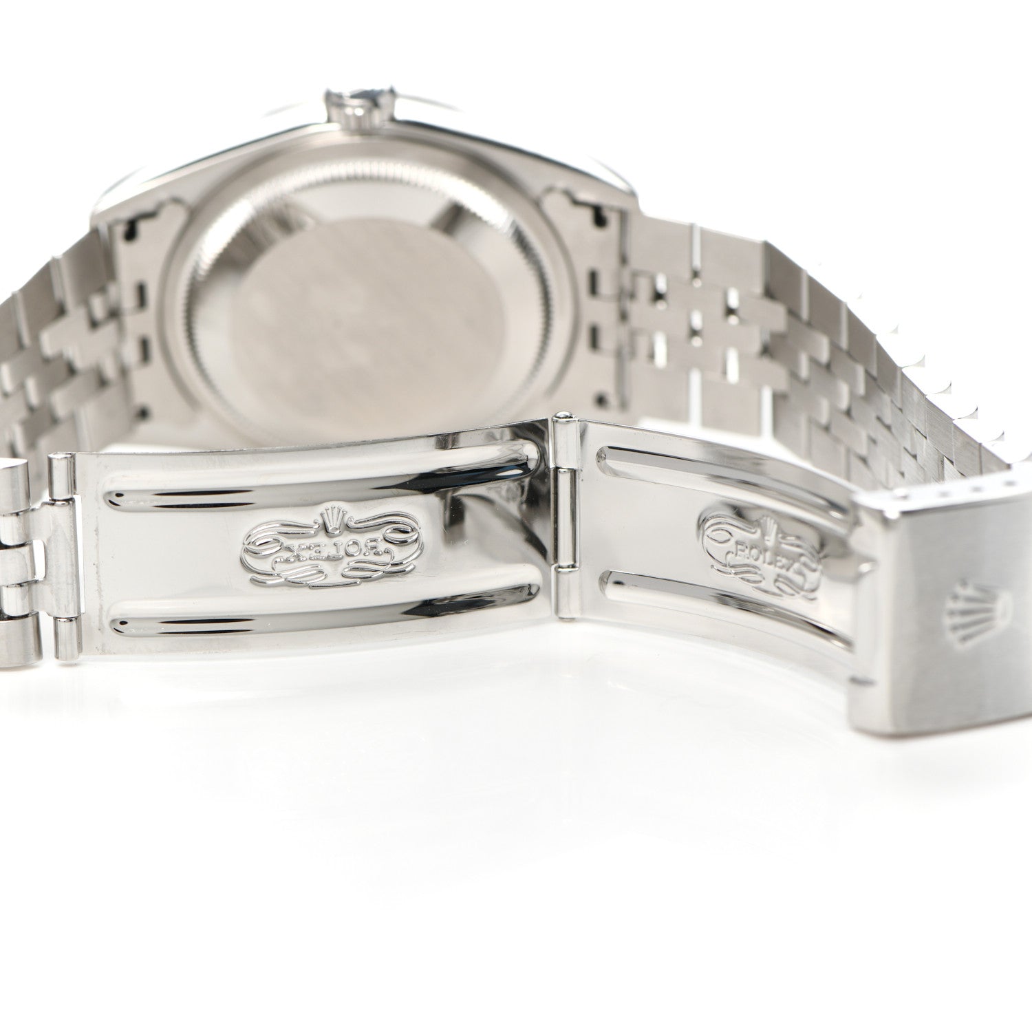 Rolex Stainless Steel 18K White Gold 36mm Oyster Perpetual Datejust Watch Silver Roman 16234 5 of 6