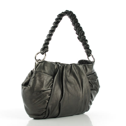 Prada Nappa Mordore Hobo Piombo 3 of 9