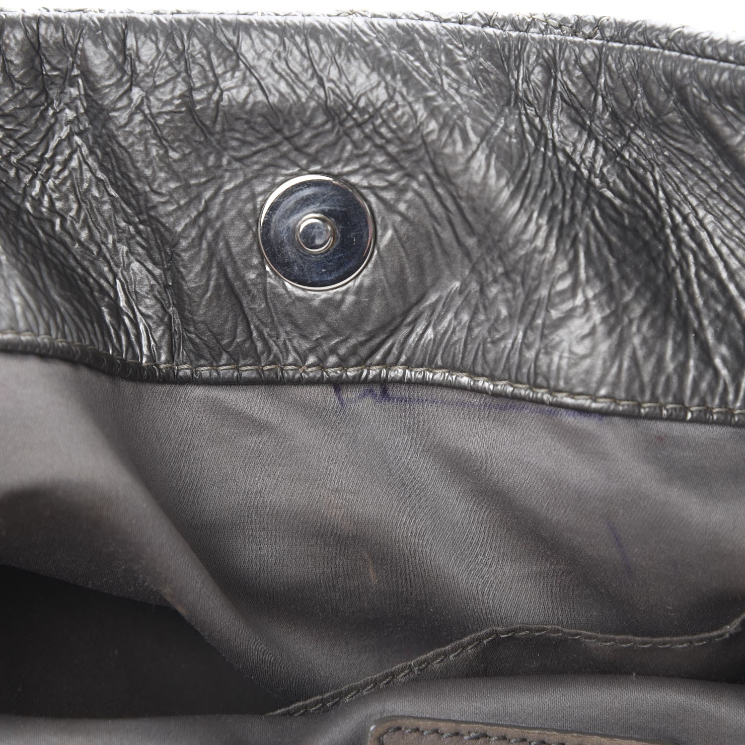 Chanel Vinyl Graphic Edge Tote Silver 13 of 21