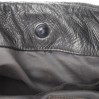 Chanel Vinyl Graphic Edge Tote Silver 13 of 21