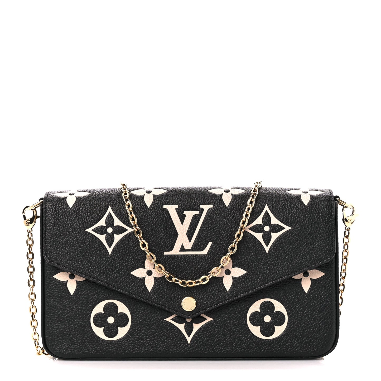 Empreinte Monogram Giant Felicie Pochette Black Beige