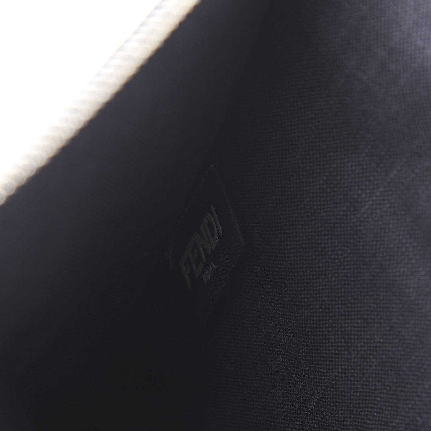 Cuoio Romano Monster Eyes Metal Stitch Pouch Black