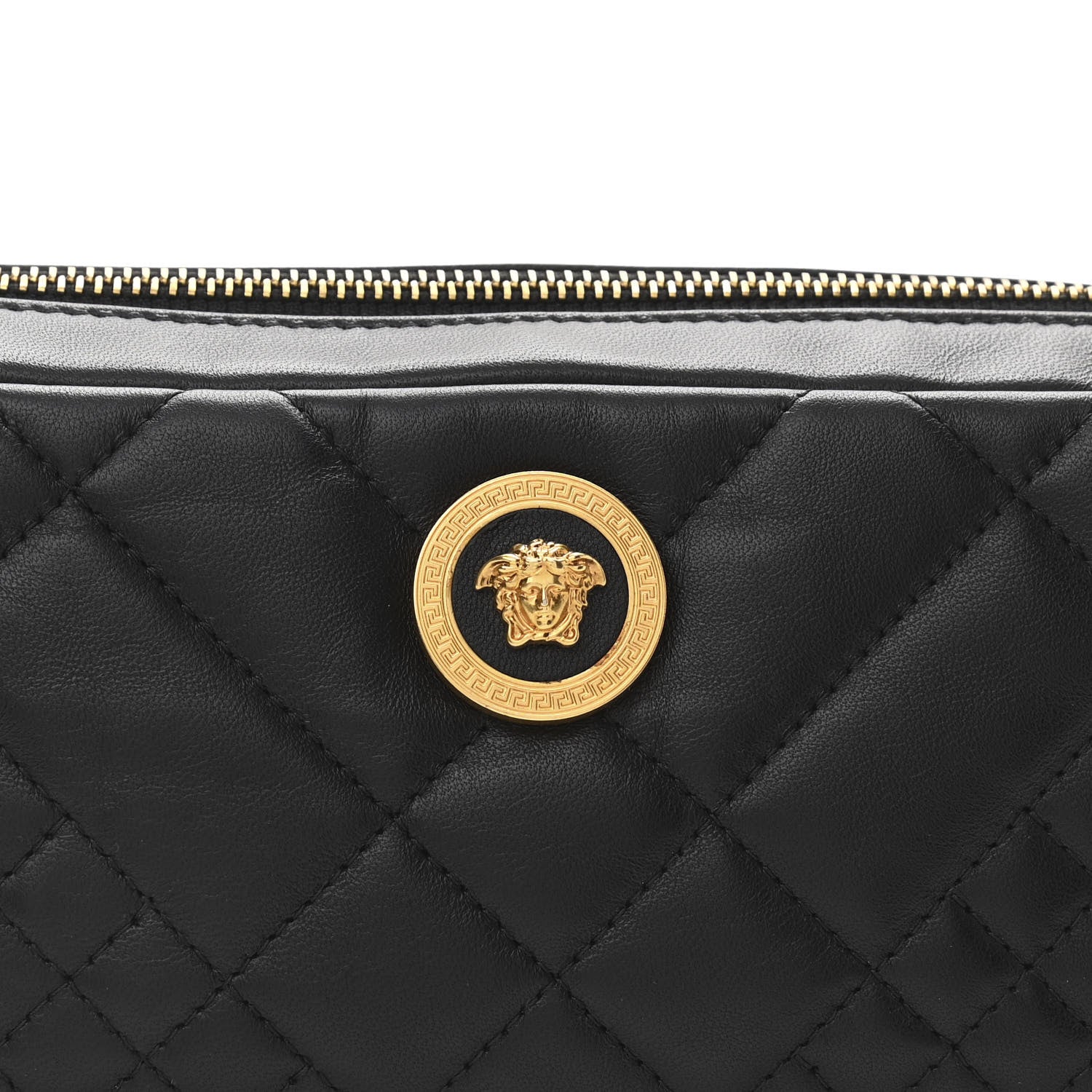Versace Nappa Barocco Quilted Vanitas Medea Belt Bag Black 8 of 10