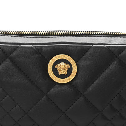 Versace Nappa Barocco Quilted Vanitas Medea Belt Bag Black 8 of 10