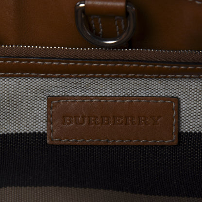 Burberry Canvas Mega Check Medium Maidstone Saddle Brown 11 of 12