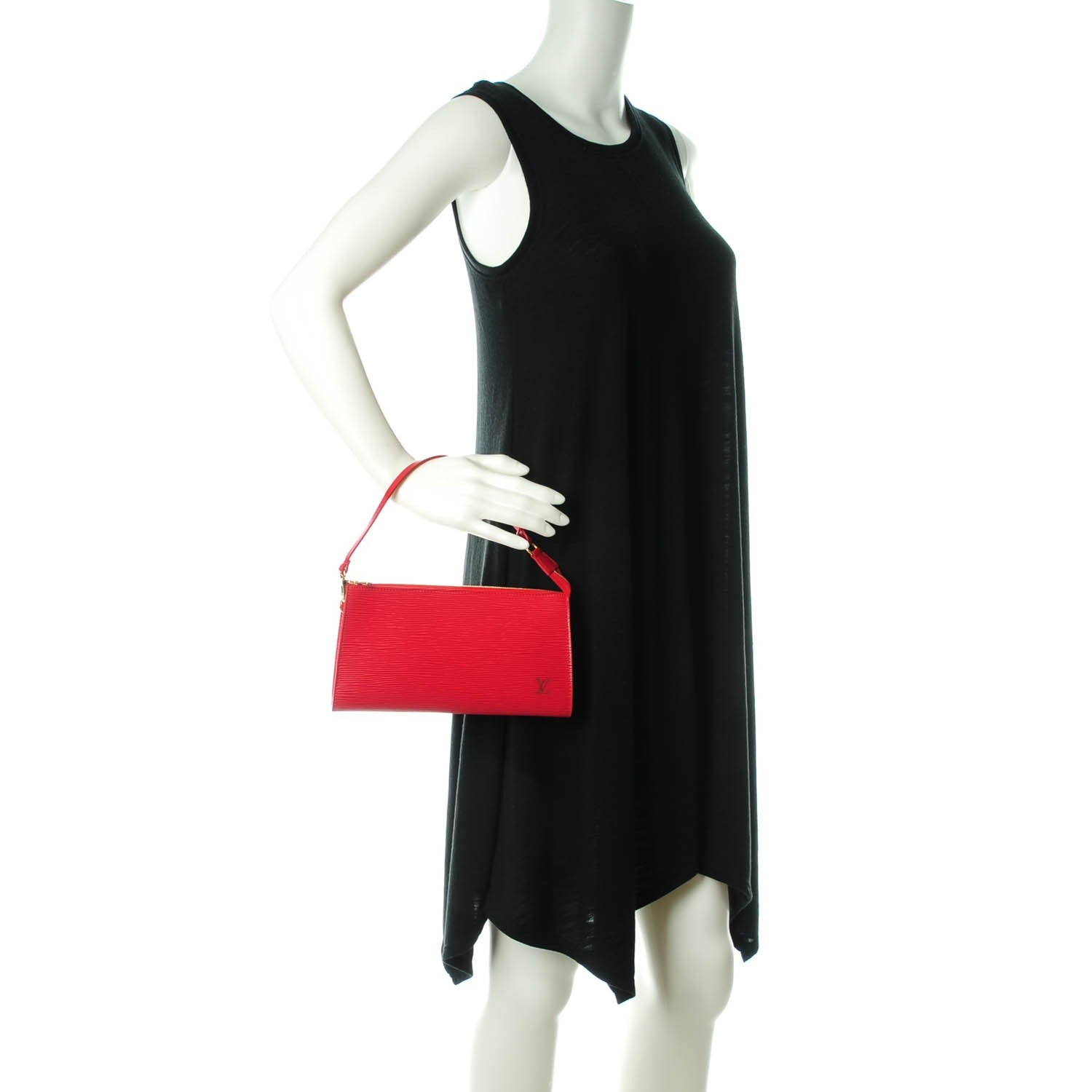Louis Vuitton Epi Pochette Accessories 24 Rouge 2 of 7