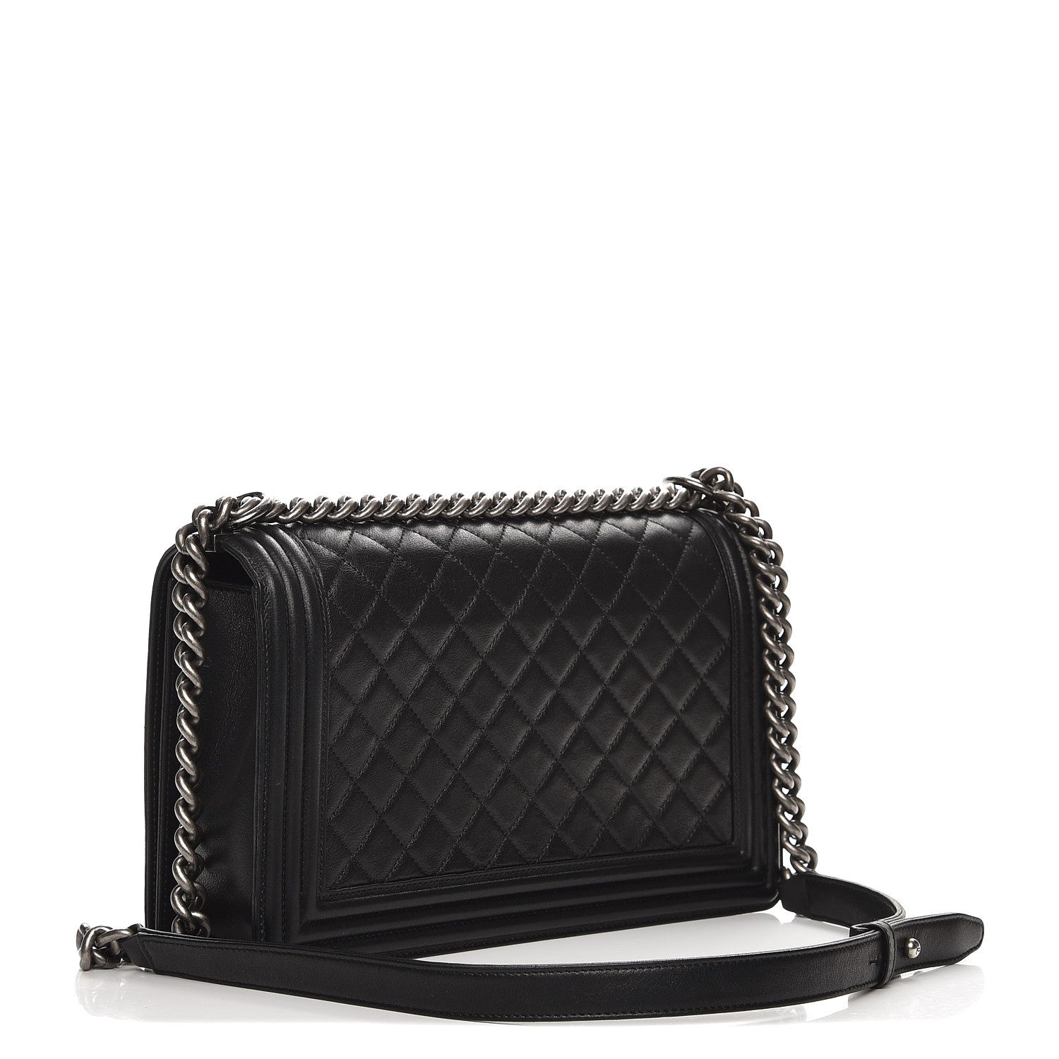 Chanel Calfskin Quilted New Medium Boy Flap Black 4 of 8