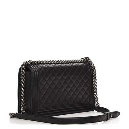 Chanel Calfskin Quilted New Medium Boy Flap Black 4 of 8
