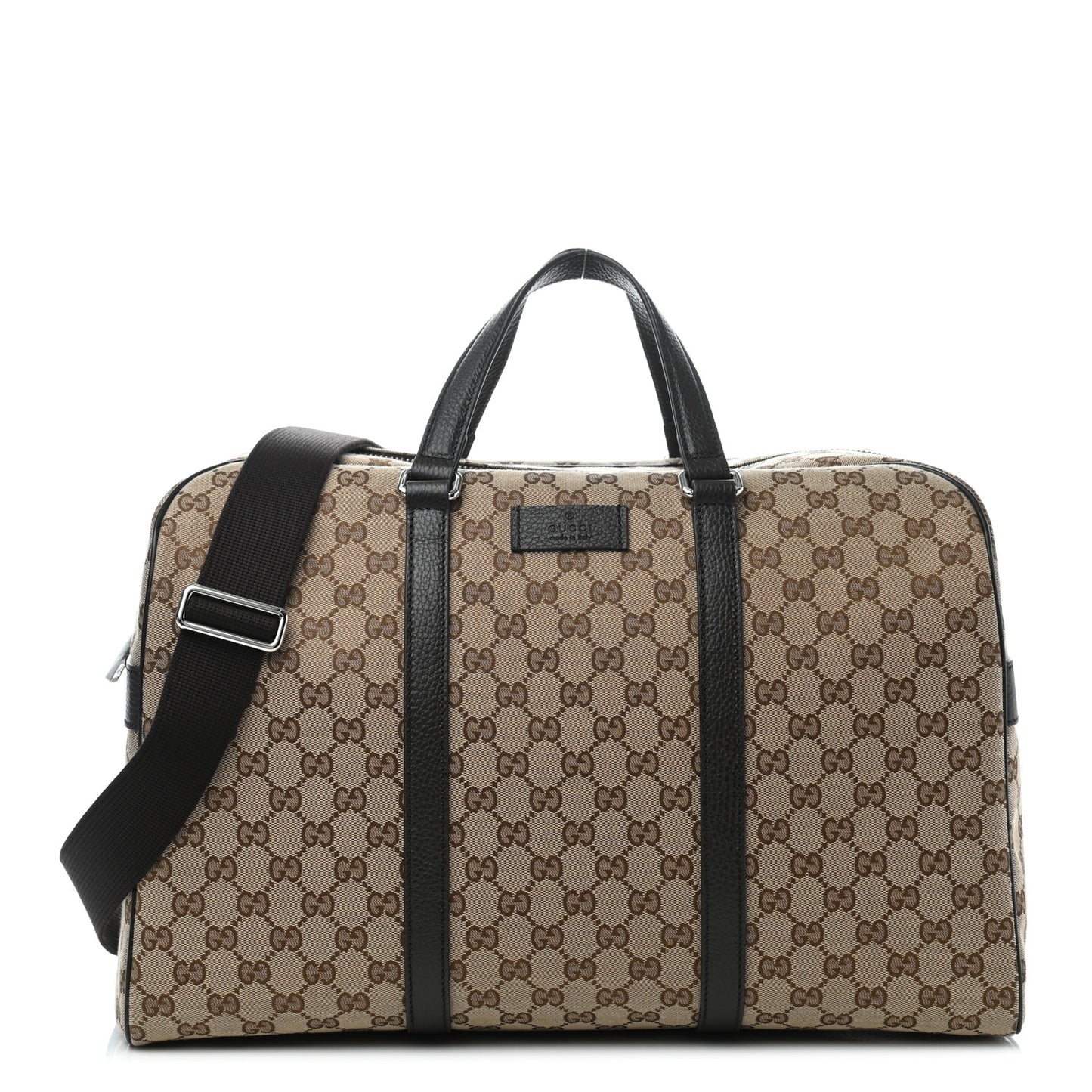 Monogram Dollar Calfskin Boston Duffle Bag Beige Ebony Testa di Moro Marrone Scuro