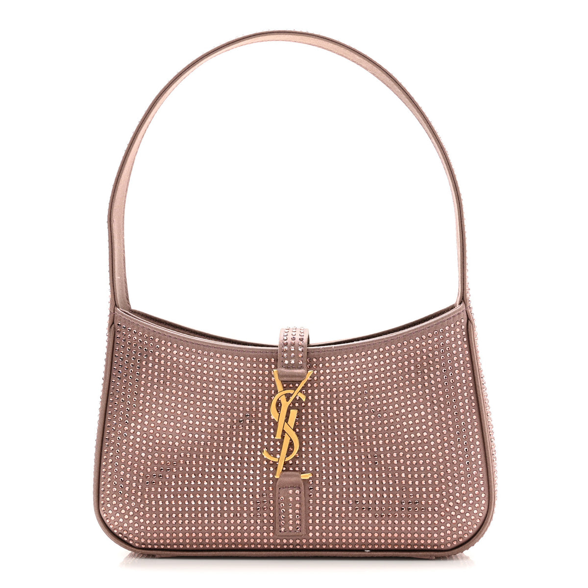 Satin Crystal Le 5 A 7 Mini Hobo Elderberry